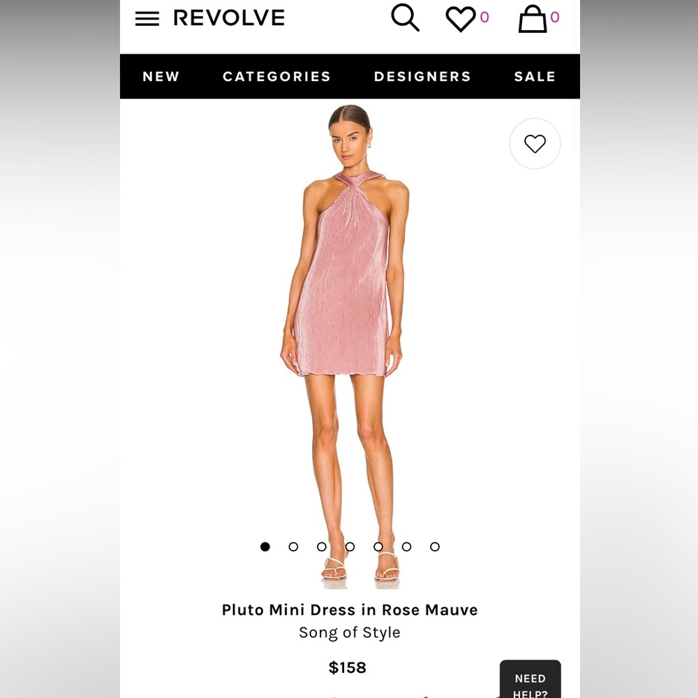 Revolve Pink Mini Dress